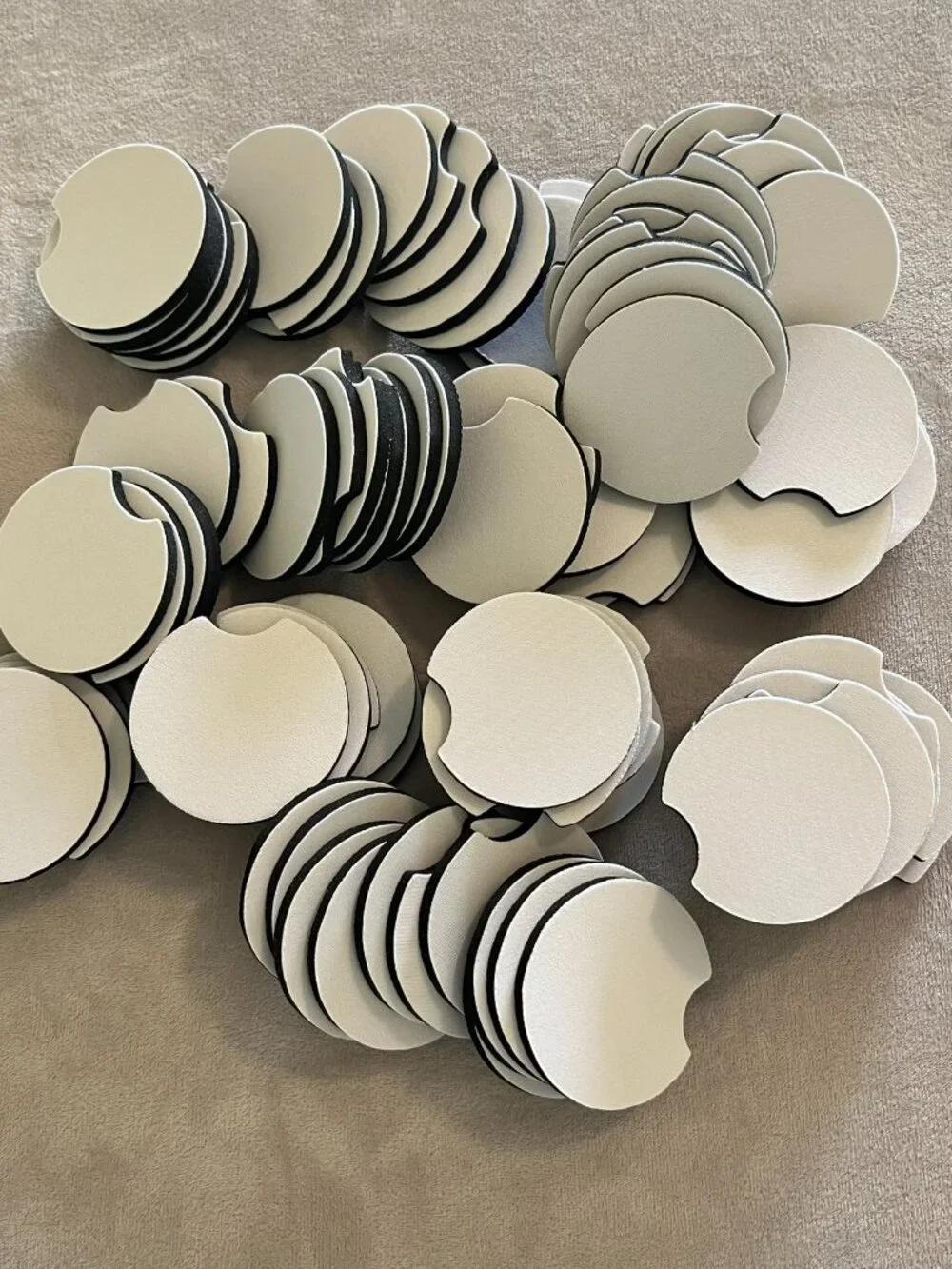 97 PCS Sublimation Blank Car Coasters 2.75 for Thermal Sublimation DIY Crafts